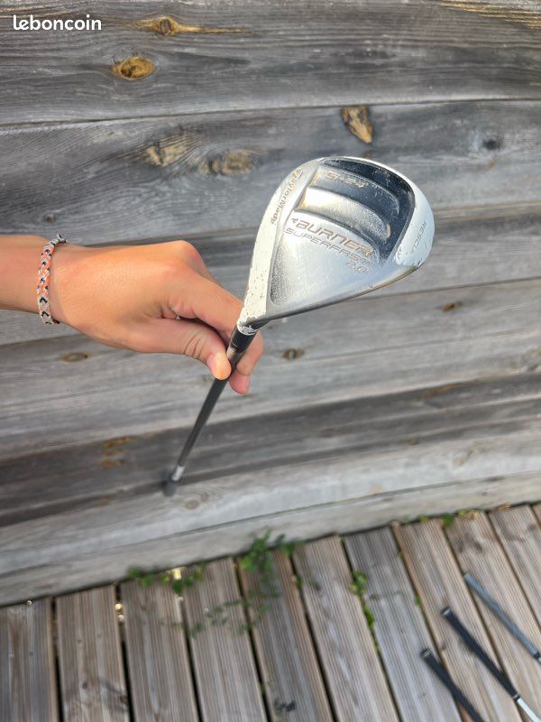 Ensemble de golf complet avec sac et chariot – Très bon état (image 9)