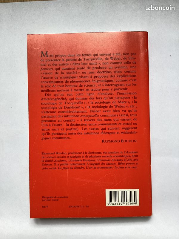 Etudes sur les sociologues classiques, Boudon (image 2)