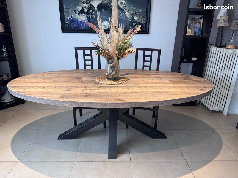 Table haute ovale 8 places (image 1)