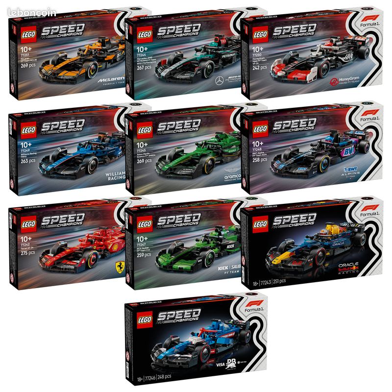 Lego collection complète F1 speed champion 10 boites scellées (image 1)