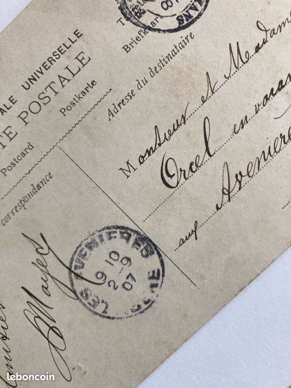 Impressionnant ! Cette carte postale se vend actuellement