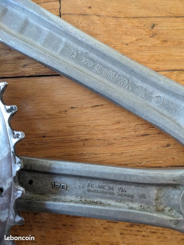 Pédalier Vintage Magistroni - Axe 130mm Carré ISO - Acier Italien - Neuf