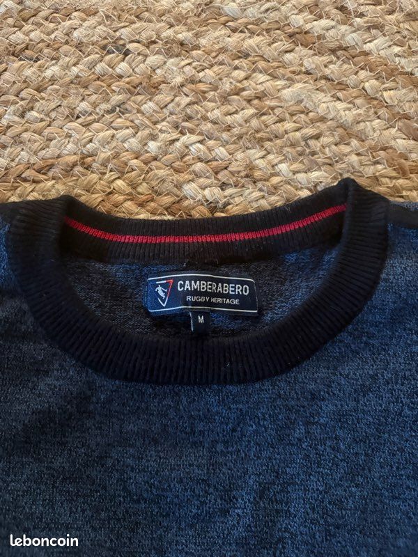 Pull Camberabero Bleu Taille M col rond (image 2)