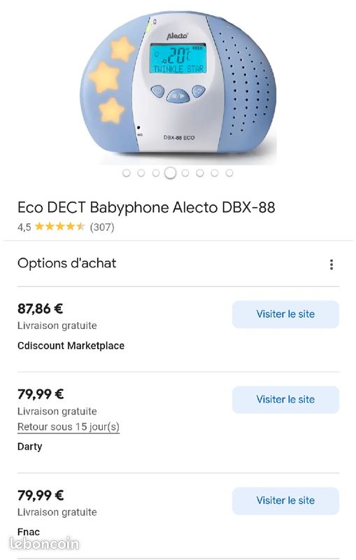 Babyphone - Puériculture - Darty - Page 2