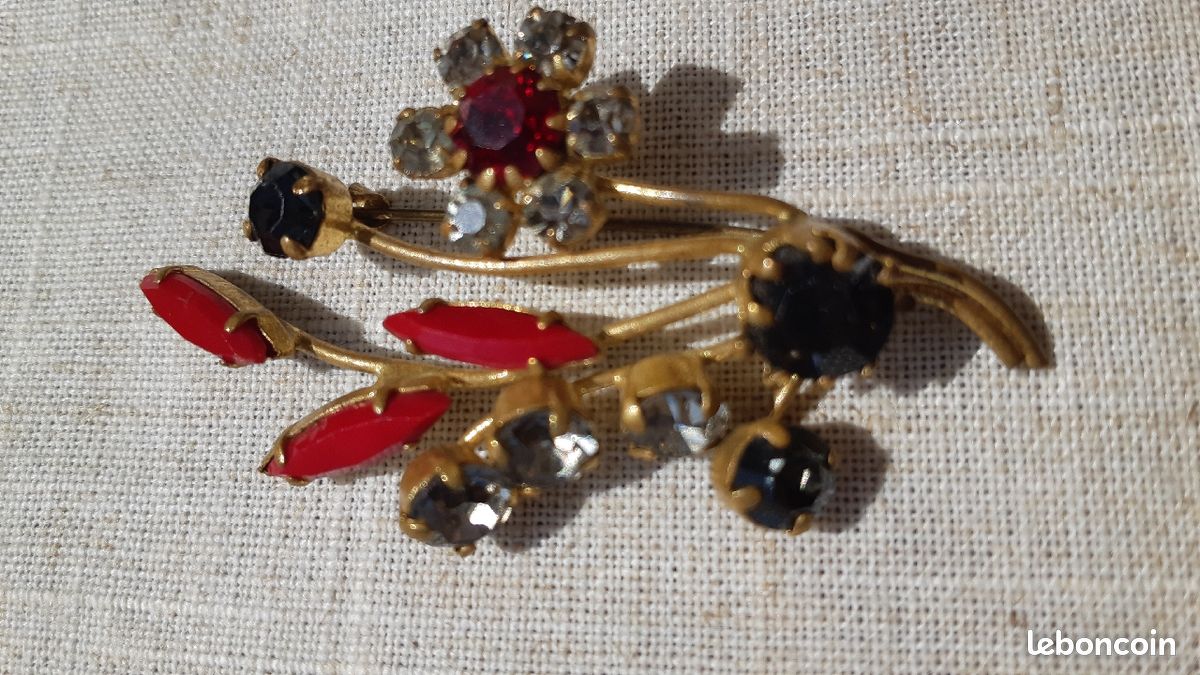 Broche vintage fleur (image 7)