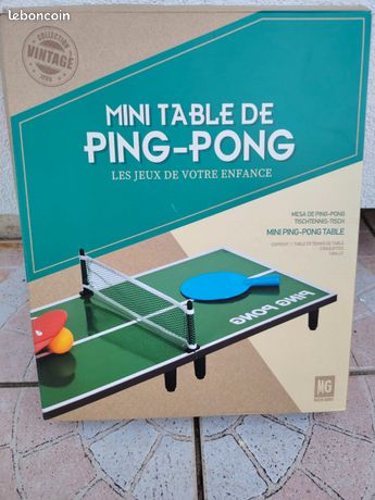 Jeu de ping pong des années 1950 - France
