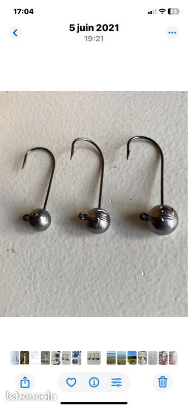 Têtes Plombées Ball Head Jig hameçons Gamakatsu