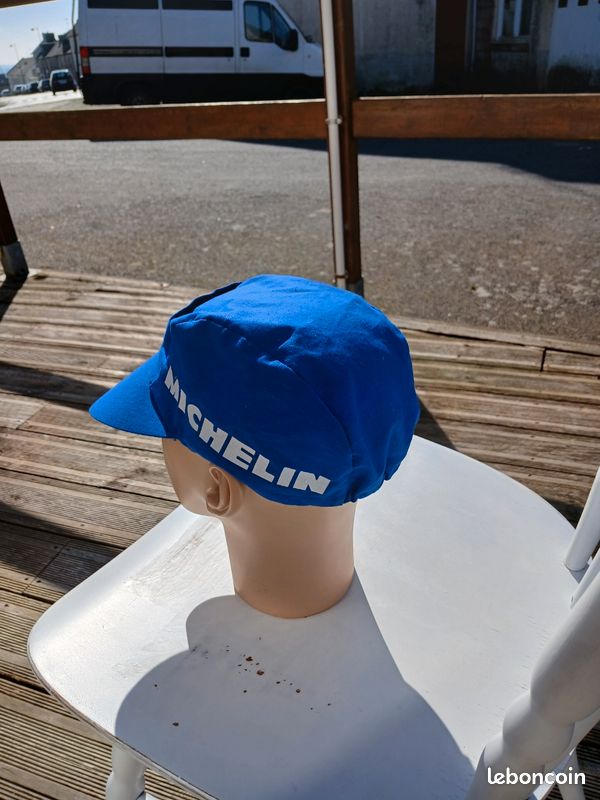 Casquette Michelin Vintage Bleue - Sport Automobile, Taille Réglable - Occasion Bon état
