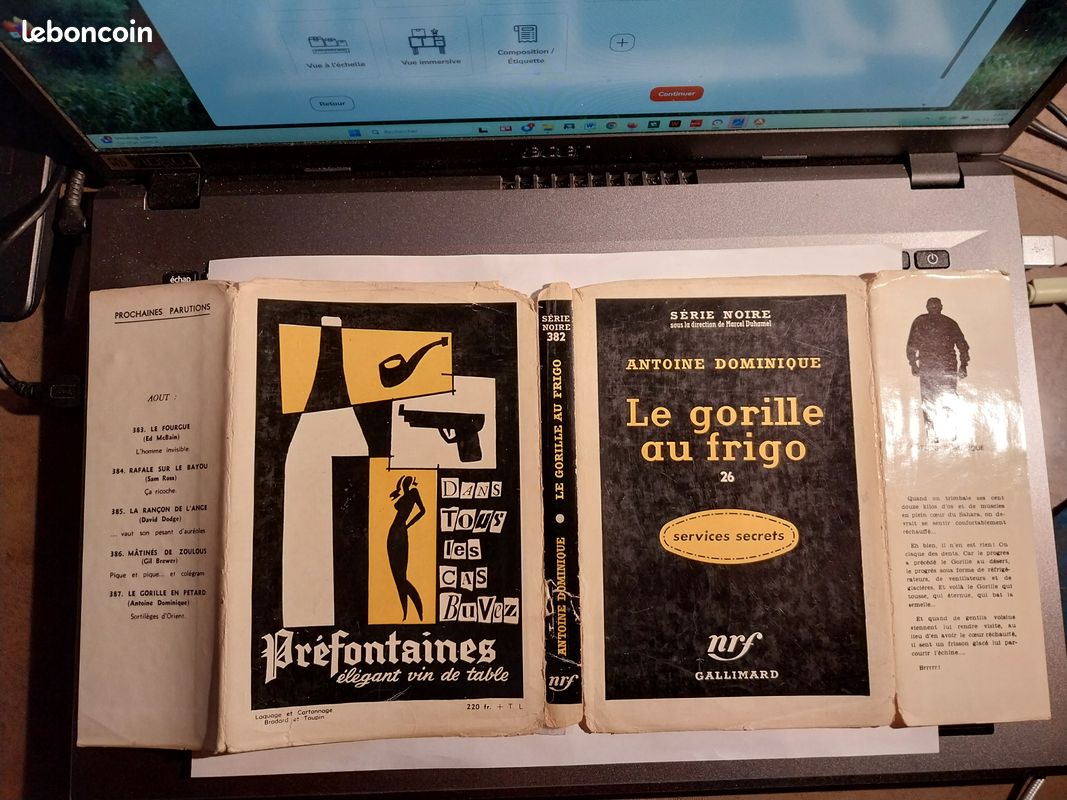 Série Noire n°382 Le gorille au frigo Antoine Dominique (image 4)