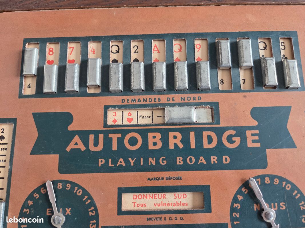 Ancien AutoBridge jeu solo de Brigde Le Printemps Années 40/50 (image 5)