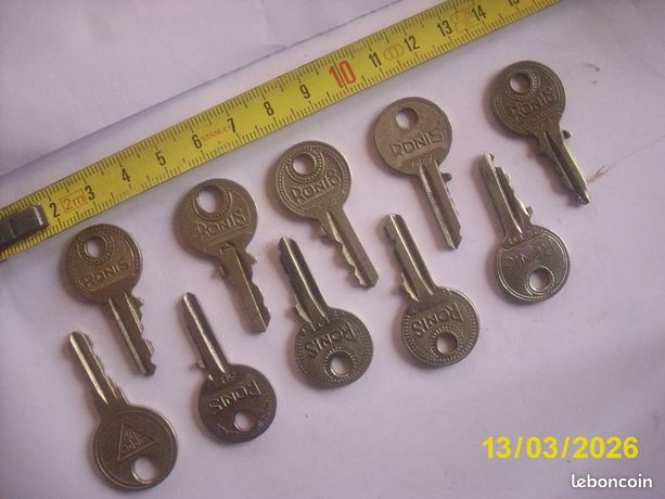 Lot De 8 Clés Plates Peugeot Frères France - Vintage Acier Chromé TBE