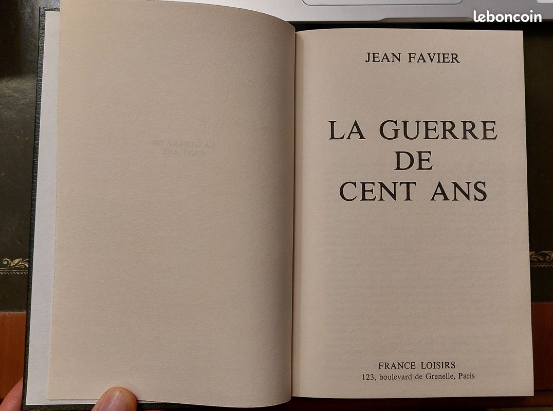 Livre Histoire - La Guerre de Cent Ans par Jean Favier - Relié (image 3)