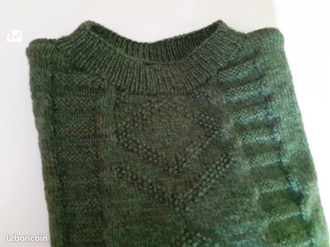 Pull femme vert foncé neuf (image 7)