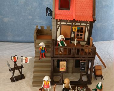 Playmobil Ancien 3447 - Hôtel De Ville Médiéval - Maison Moyen âge - Occasion