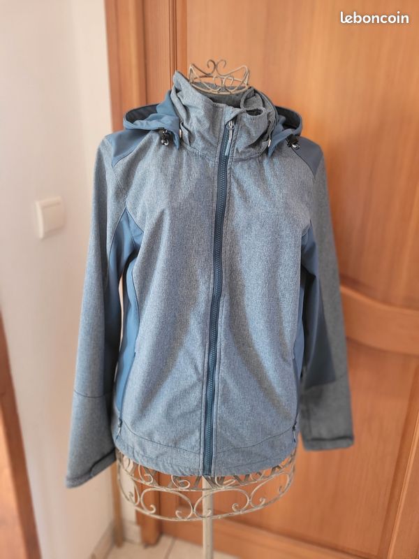 Blouson Femme Avec Capuche McKinley Taille 42 - Noir - Occasion Très Bon état