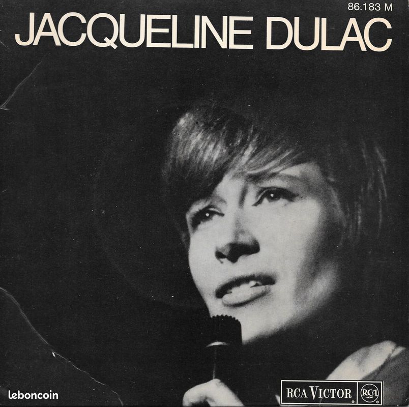 Jacqueline Dulac : Lorsqu'on Est Heureux / Les Longs Chemins / J'ai Dit Non Aux Voyages / Il Pleut Sur Les Amandes [Vinyle 45 Tours 7" EP] 1966 (image 1)