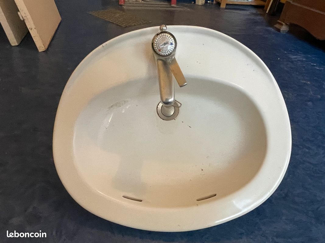 Ensemble complet lavabo, mitigeur, vidange (image 1)