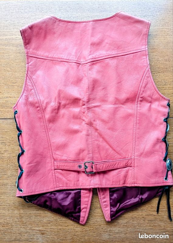 Gilet veste cuir femme (image 2)