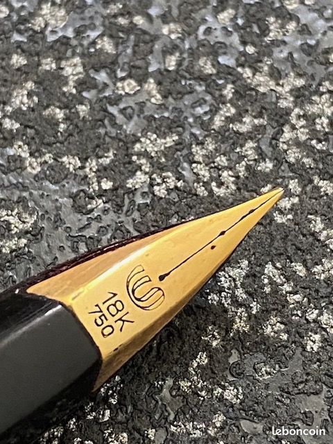 Stylo Plume Waterman Concorde - Plume En Or 18k - Corps Plaqué Or - Occasion Avec écrin