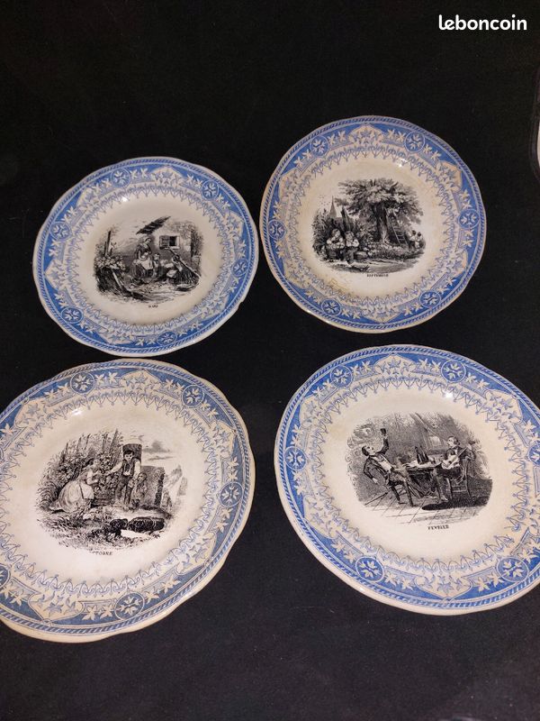 Assiettes sarguemines digoin (image 2)