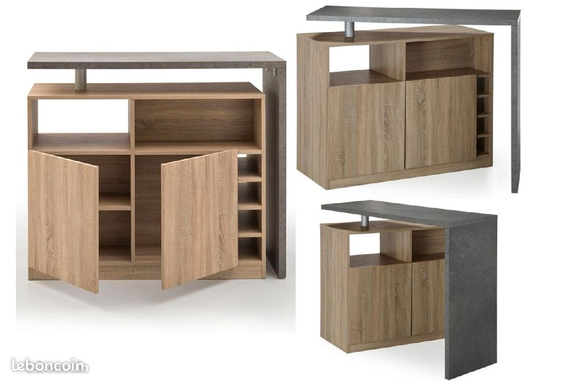 Meuble bar pivotant Alinea Milo (image 4)