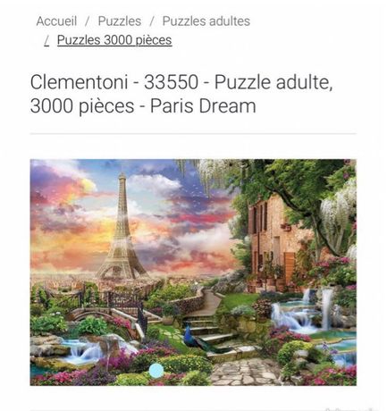 33550 - Puzzle adulte, 3000 pièces - Paris Dream