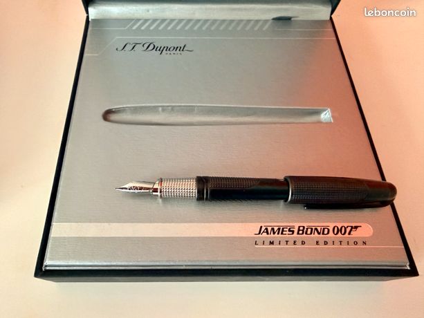 Stylo Plume Dupont Olympio XL Série Limitée James Bond 007 - Plume 18K PVD Noir - Neuf Avec étiquettes