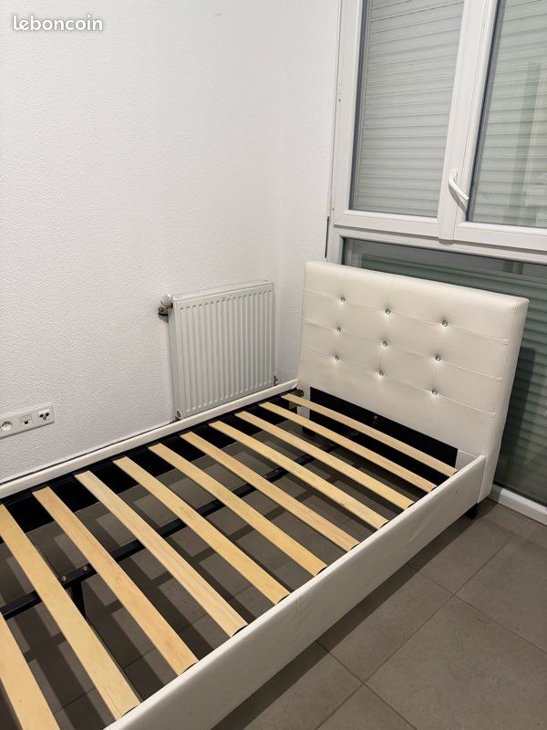 Lit + matelas 90 x 190 cm (image 2)