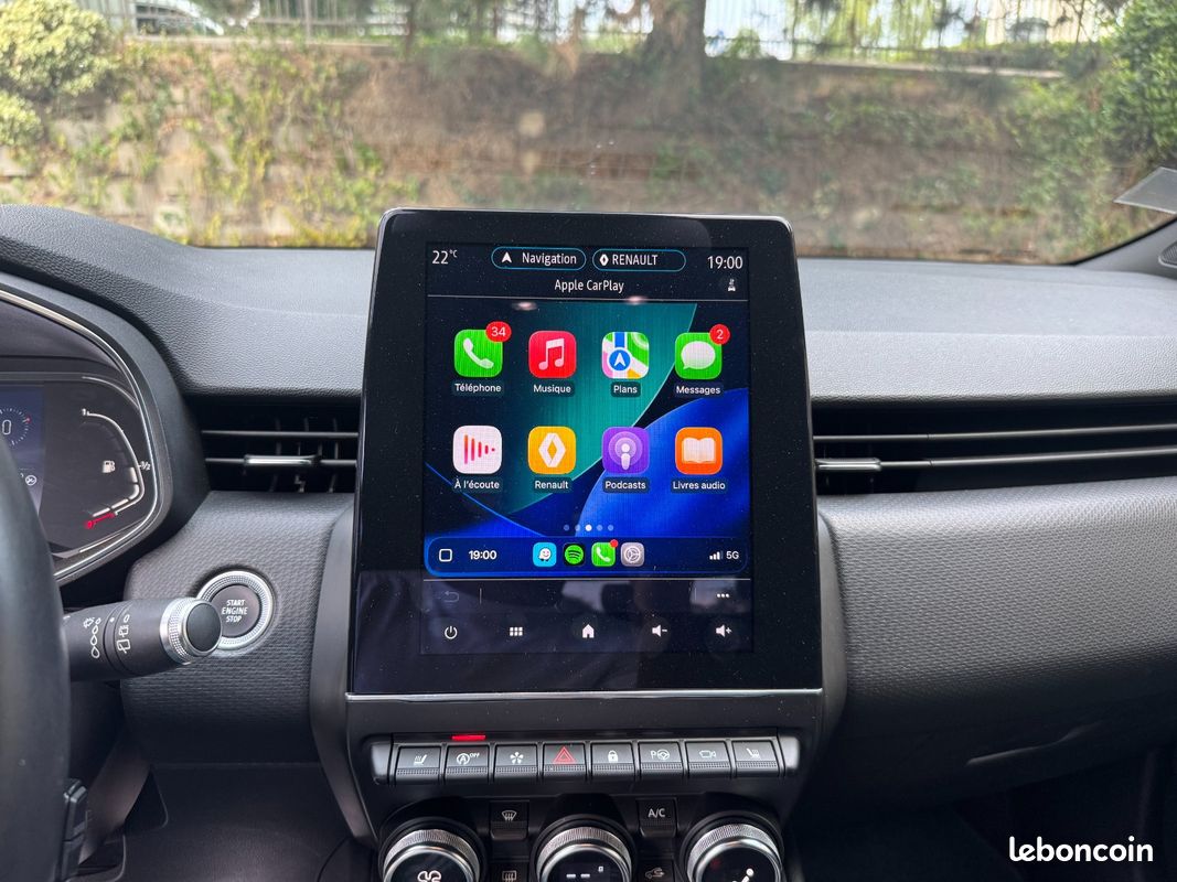 RENAULT CLIO V 1.3 TCe 130ch EDC Intens Edition One - CarPlay - Caméra 360° - Bose - Virtual Cokcpit (image 23)