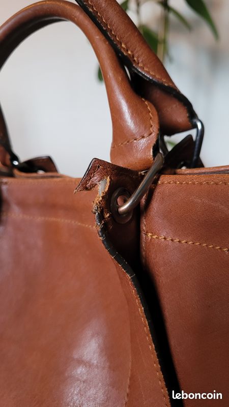 Sac à main Longchamp 3D Cognac (image 10)