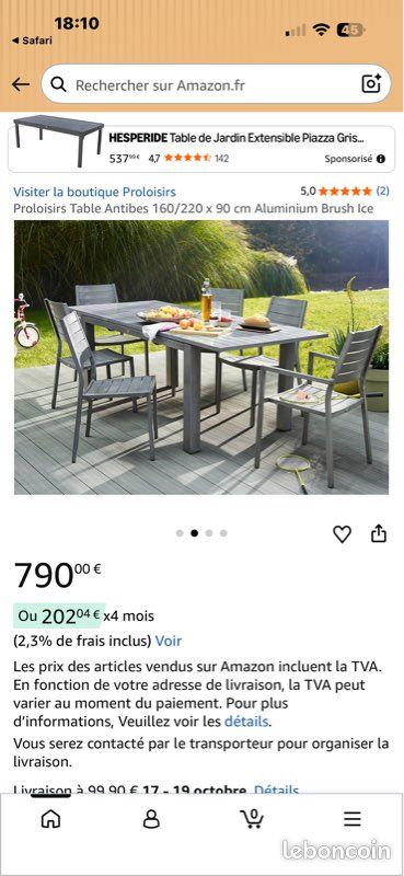 Table jardin proloisir (image 5)