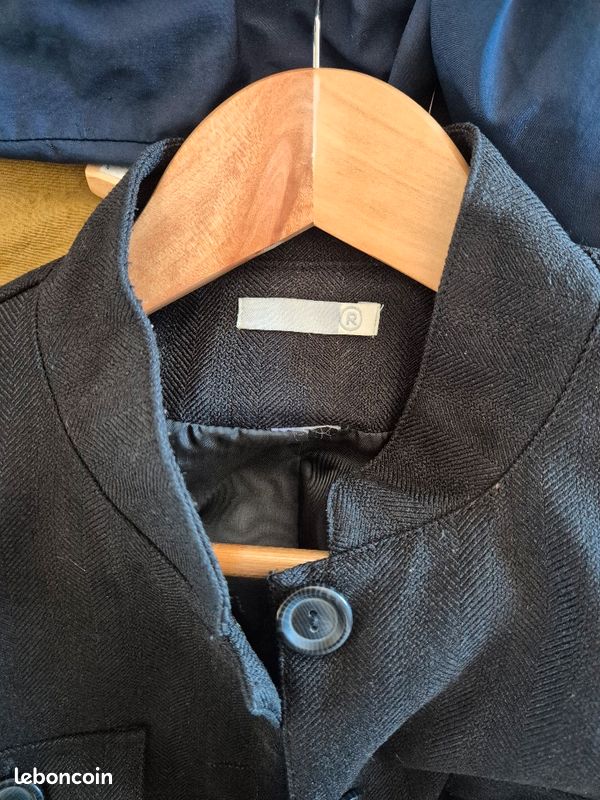 Blouson Femme Gris La Redoute - Taille 38-40 - Occasion En Très Bon état - Look Casual Chic