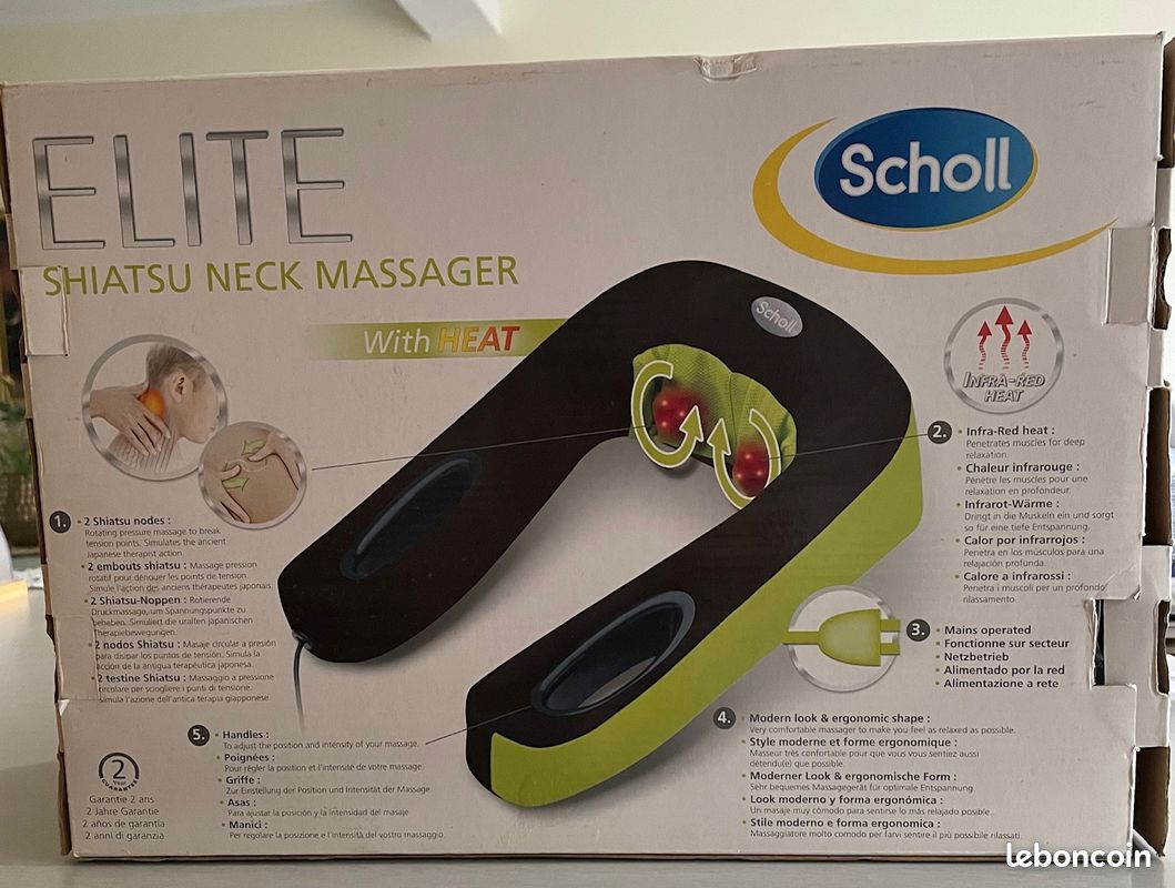 Siège Massant Shiatsu Scholl - Pour Le Dos, Cou, épaules - Occasion Bon état
