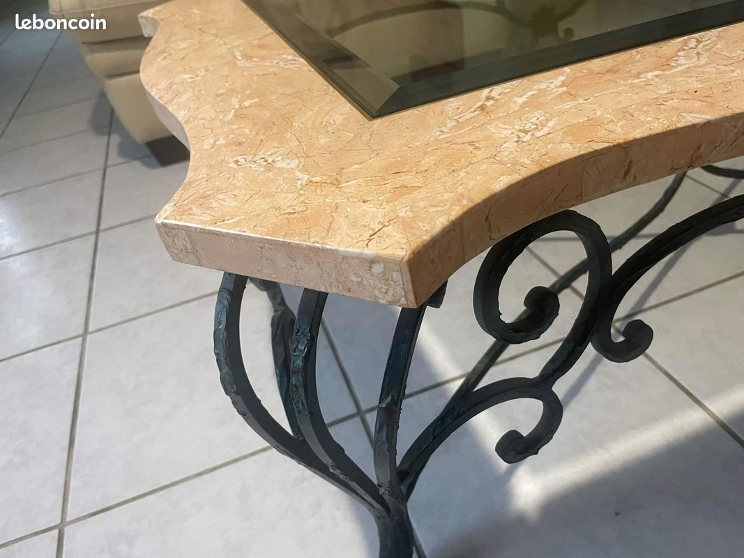 Table basse marbre/pierre (image 1)