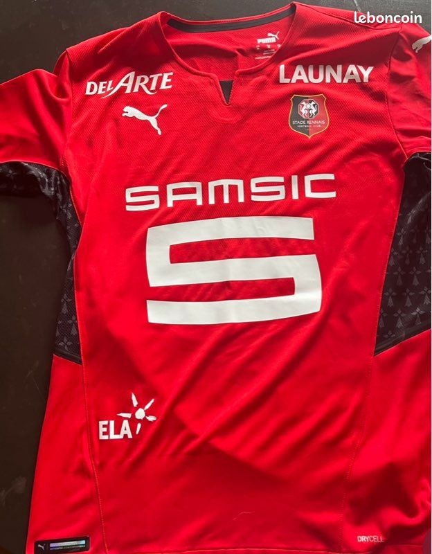 Maillot De Football Stade Rennais – Authentique Porté – Occasion