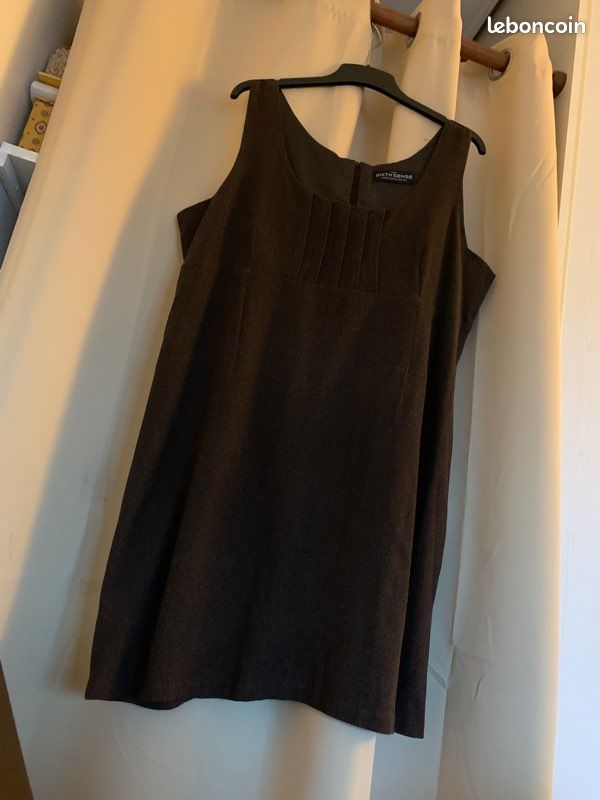 Robe sans manche brune - Taille 50 (image 2)