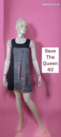Save The Queen dégriffé Taille 40 🧡 robe doublée sans manches