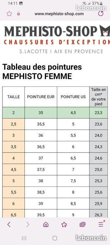 Tableau Des Taille Chaussure Italienne Tableau Taille De Chaussure
