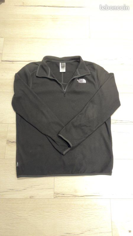 The North Face Pull Noir 1/4 Zip Taille M (image 3)