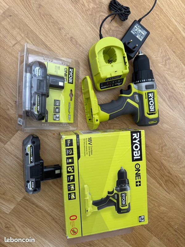 Perceuse Visseuse Ryobi 18V - 52 Nm, 5Ah, Mandrin Sans Clé, NEUVE