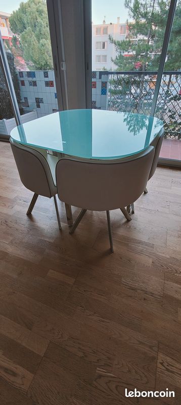 Table en verre mosaic (image 2)