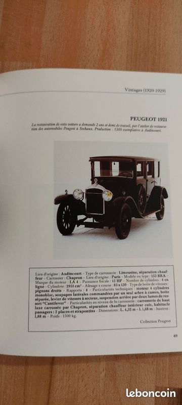 Catalogue des 100 ans de l automobile 1984 (image 7)