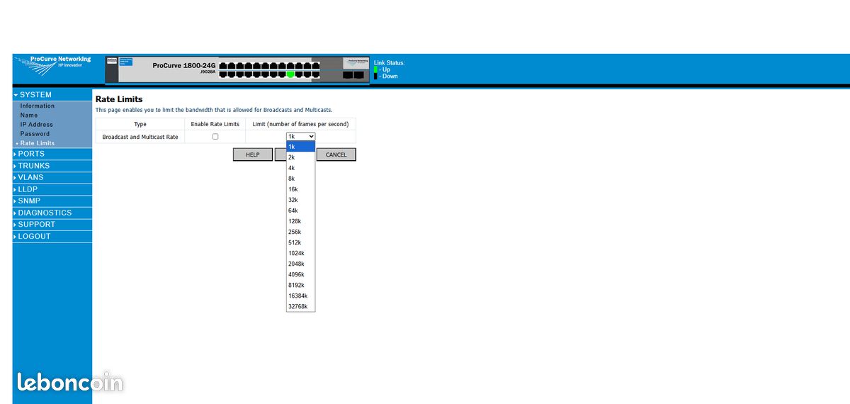 HP Procurve Switch 1800-24G J9028A (image 4)