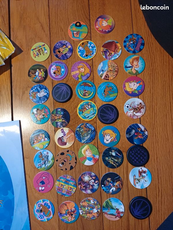 Lot dessin autocollant pogs scooby doo (image 11)