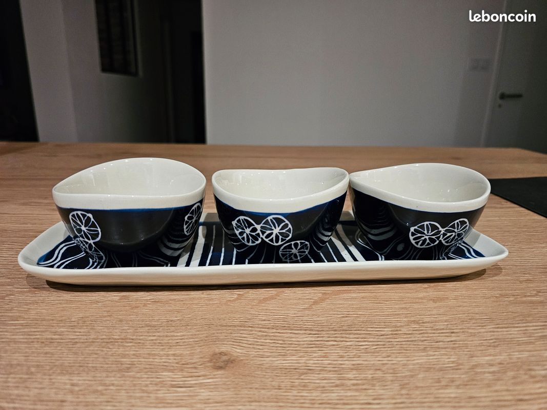 Plateau apéro porcelaine neuf (image 7)
