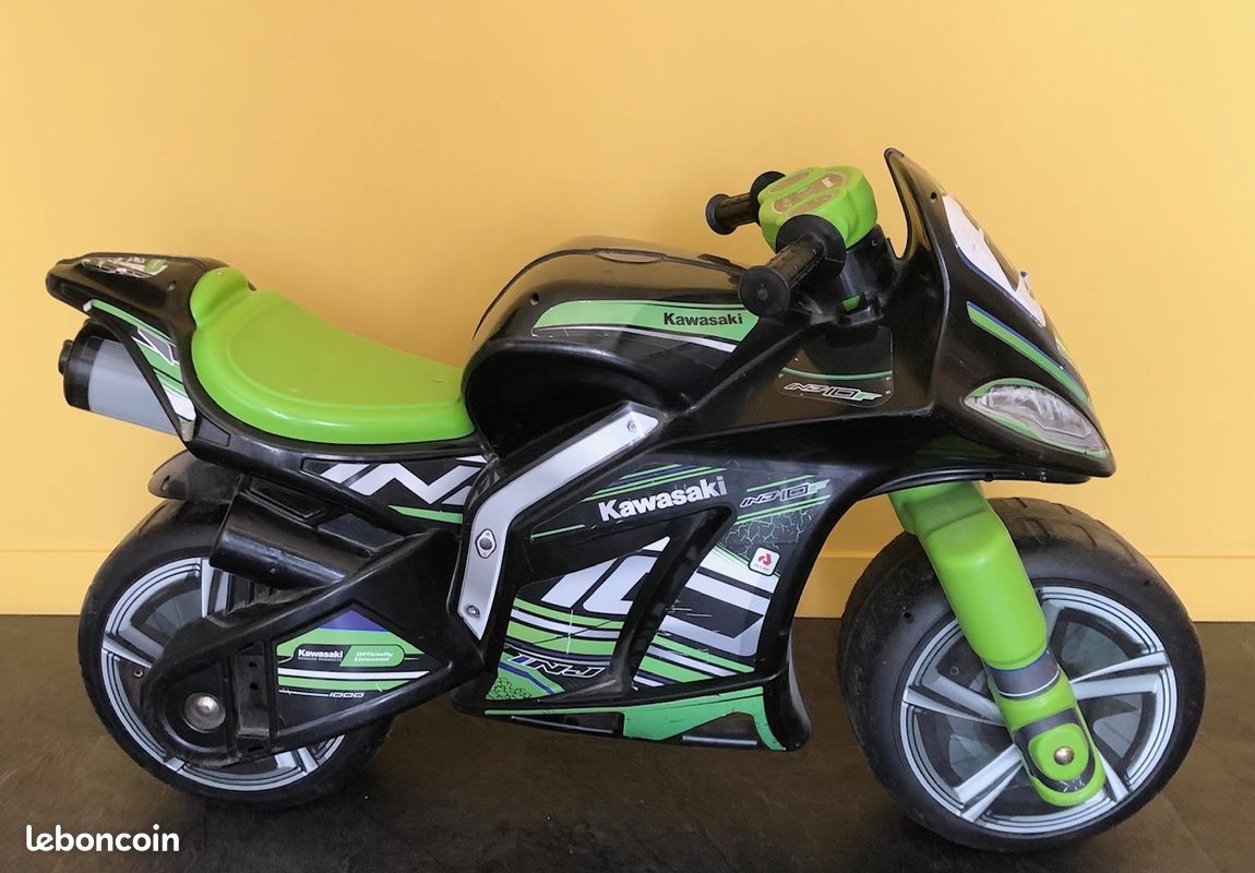 Kawasaki Porteur Moto Winner Large Moto Porteur Enfant Injusa Kawasaki