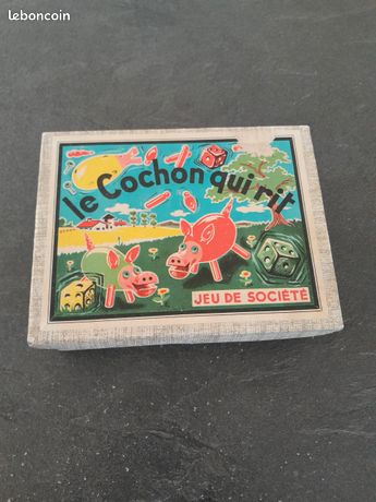 ANCIEN JEU DE Societe Le Cochon Qui Rit 4 Joueurs Complet Pions Des J4