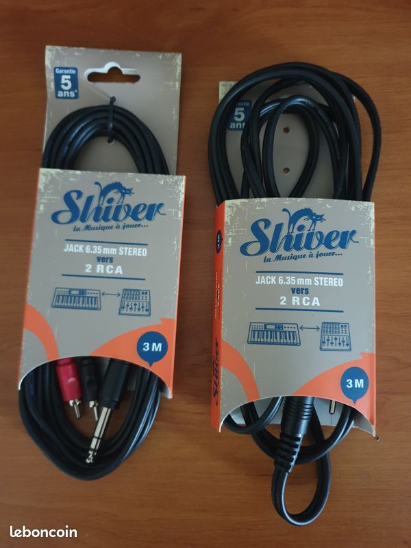 Cables jack 6.35/RCA (image 1)