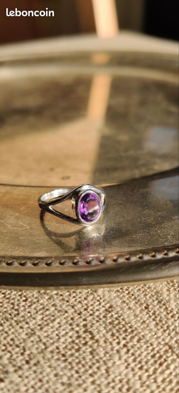 Améthyste bague T52 (image 3)
