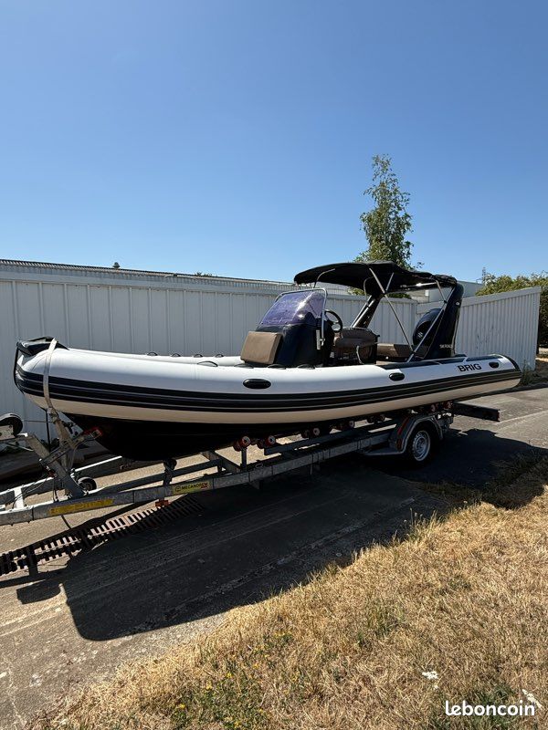 Semi rigide Brig 650 Suzuki 175cv et remorque (image 1)